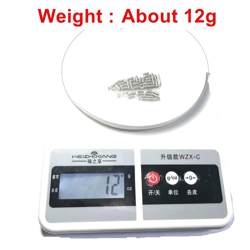 ZDingTech 50pcs M3 x 6mm 304 Stainless Steel Guitar Bridge Saddle Height Adjustment Screws for Fender Stratocaster Telecaster with 1.5mm Wrench,Set Grub Screws Hex Allen Head Socket Set Screws Bolts - Image 4